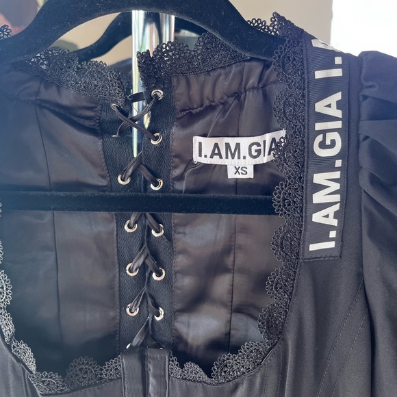 Black I.AM.GIA Chelsey Corset Top - Picture 7 of 11